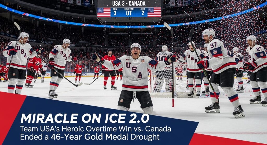 Miracle on Ice 2.0: How Team USA’s Heroic Overtime Win vs. Canada Ended a 46-Year Gold Medal Drought