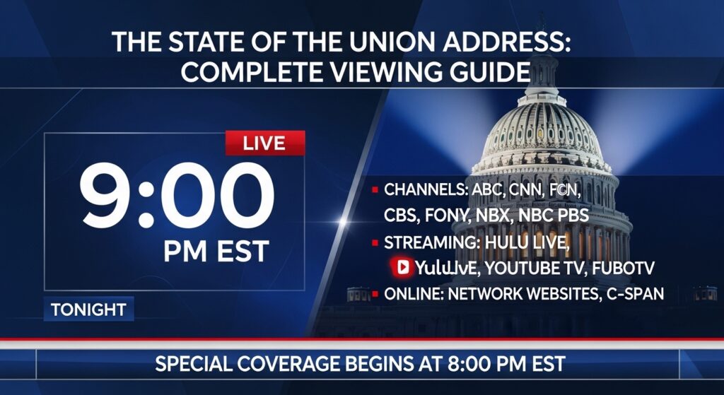 What Time is the State of the Union Address Tonight? Complete Guide to Viewing