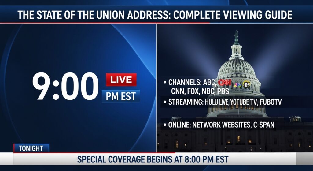 What Time is the State of the Union Address Tonight? Complete Guide to Viewing